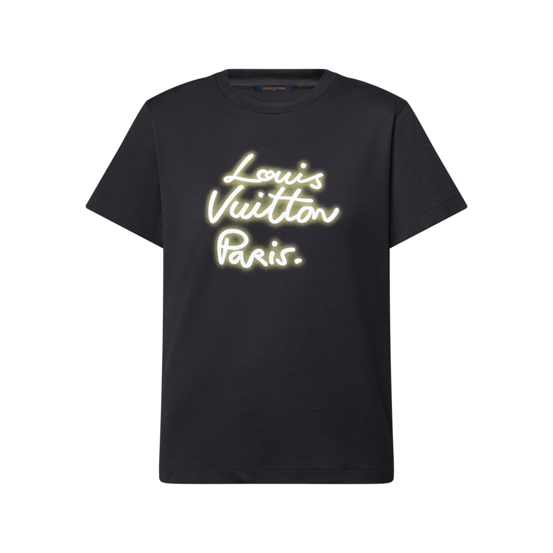Camiseta com Assinatura Neon - Ready-to-Wear | LOUIS VUITTON ®